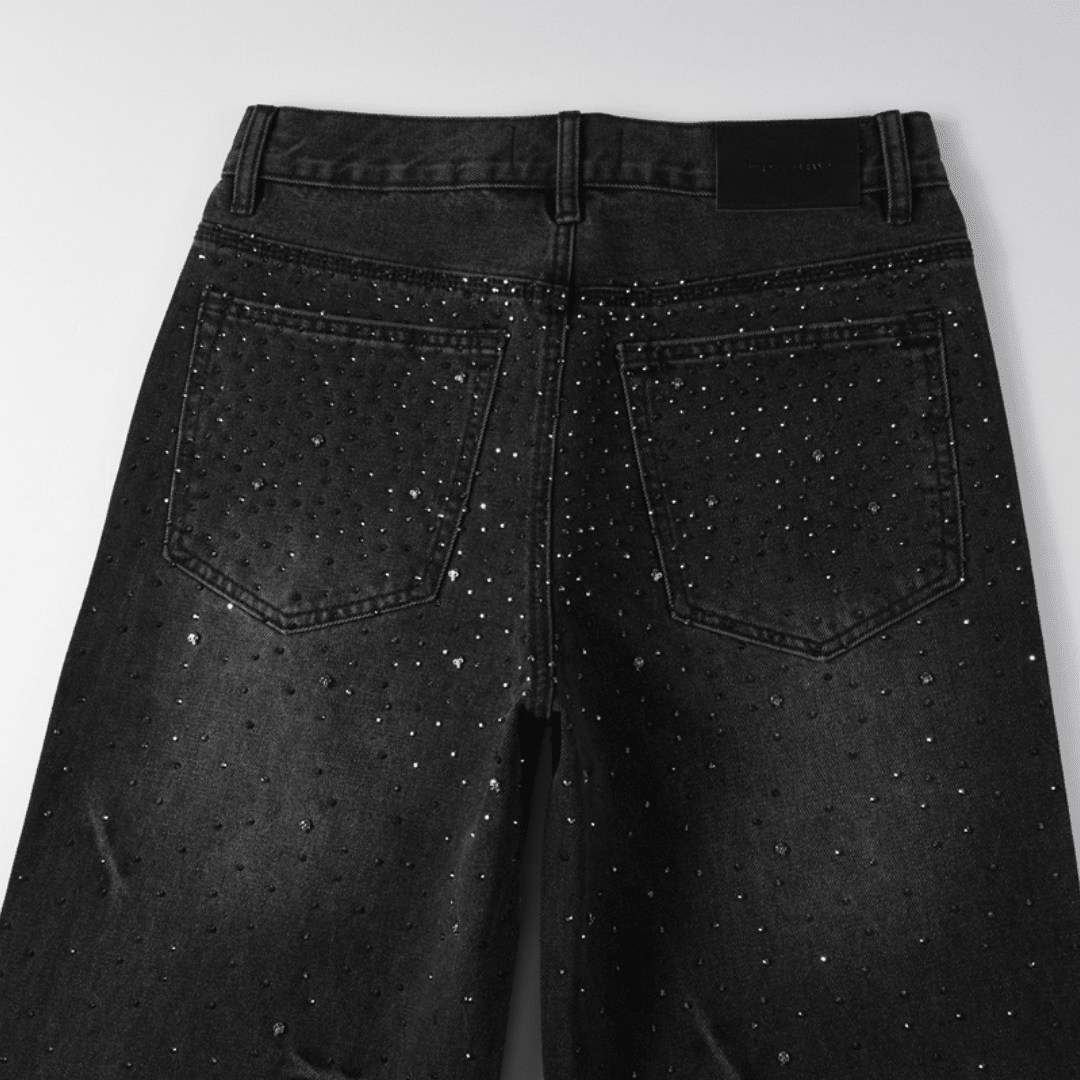 Purple Black Diamonds Jeans