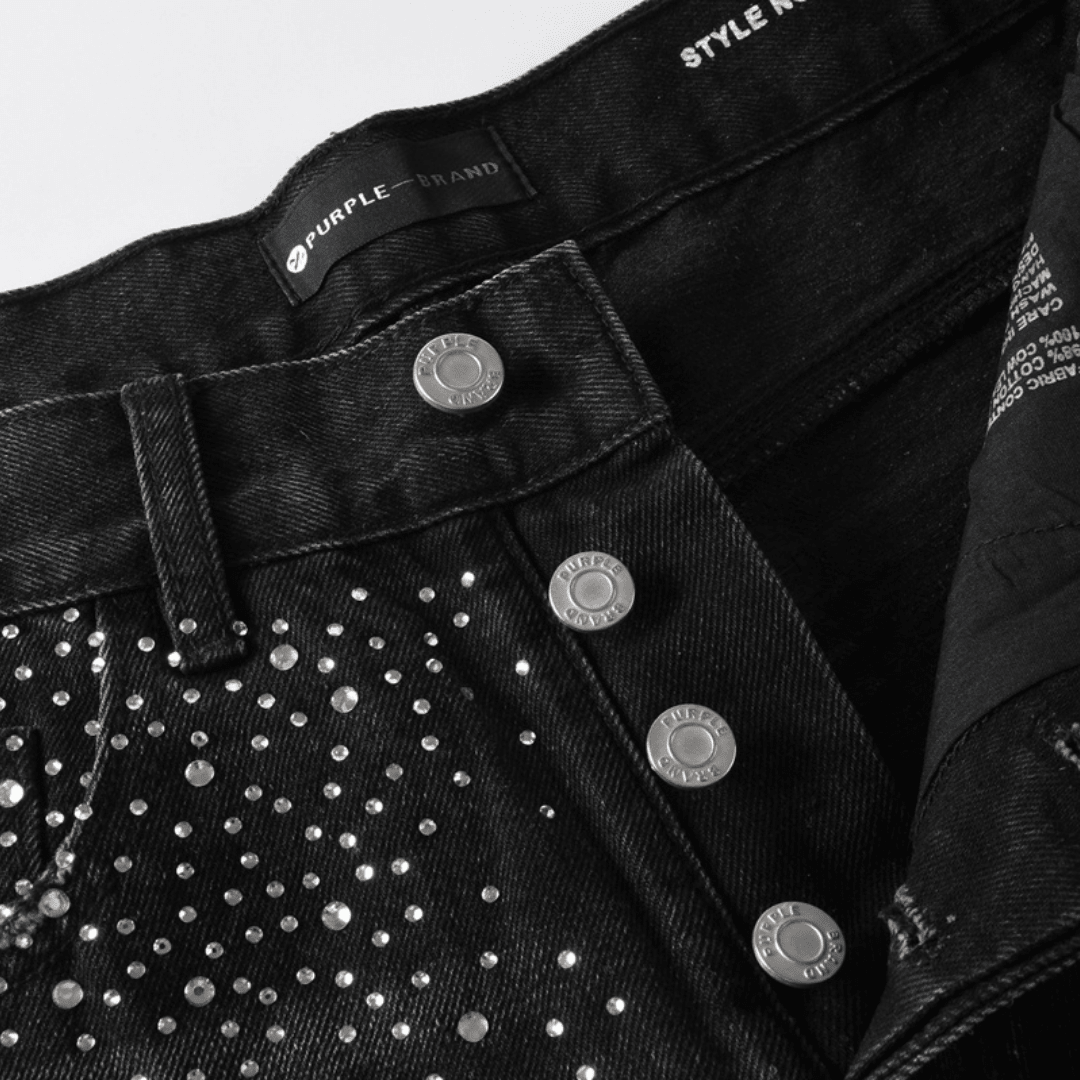Purple Black Diamonds Jeans