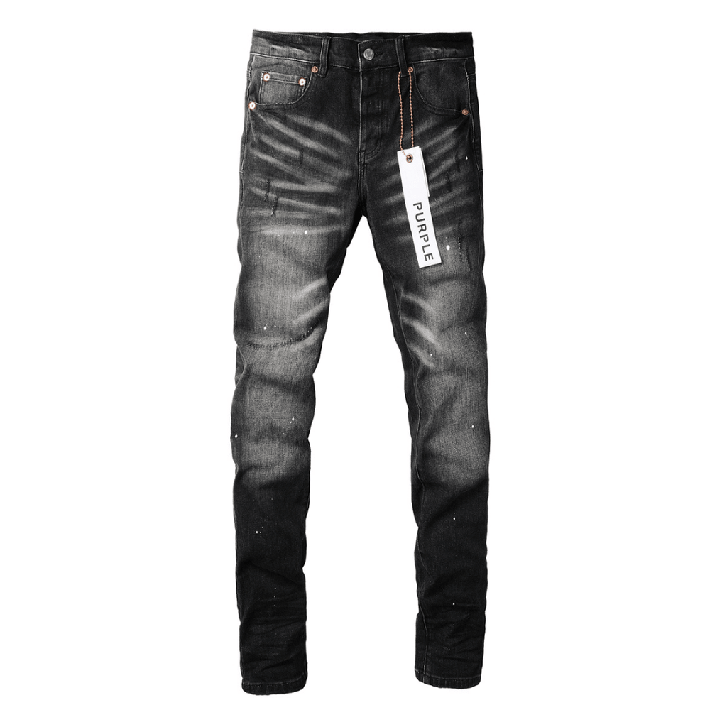 Purple Black Jeans