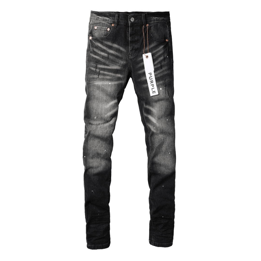 Purple Black Jeans