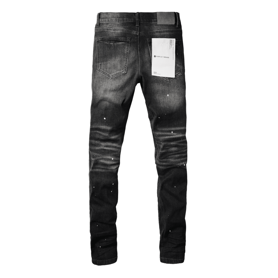 Purple Black Jeans