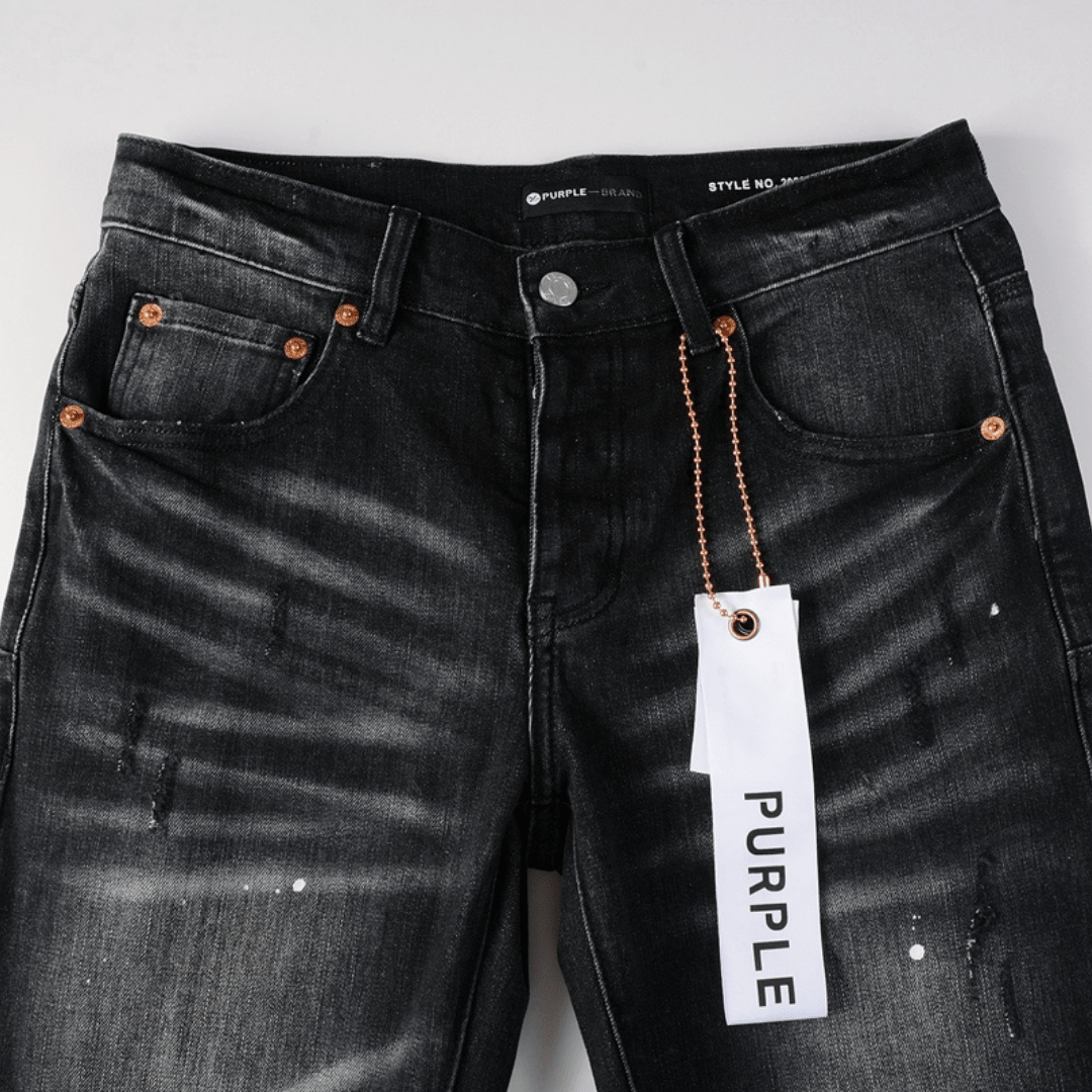 Purple Black Jeans