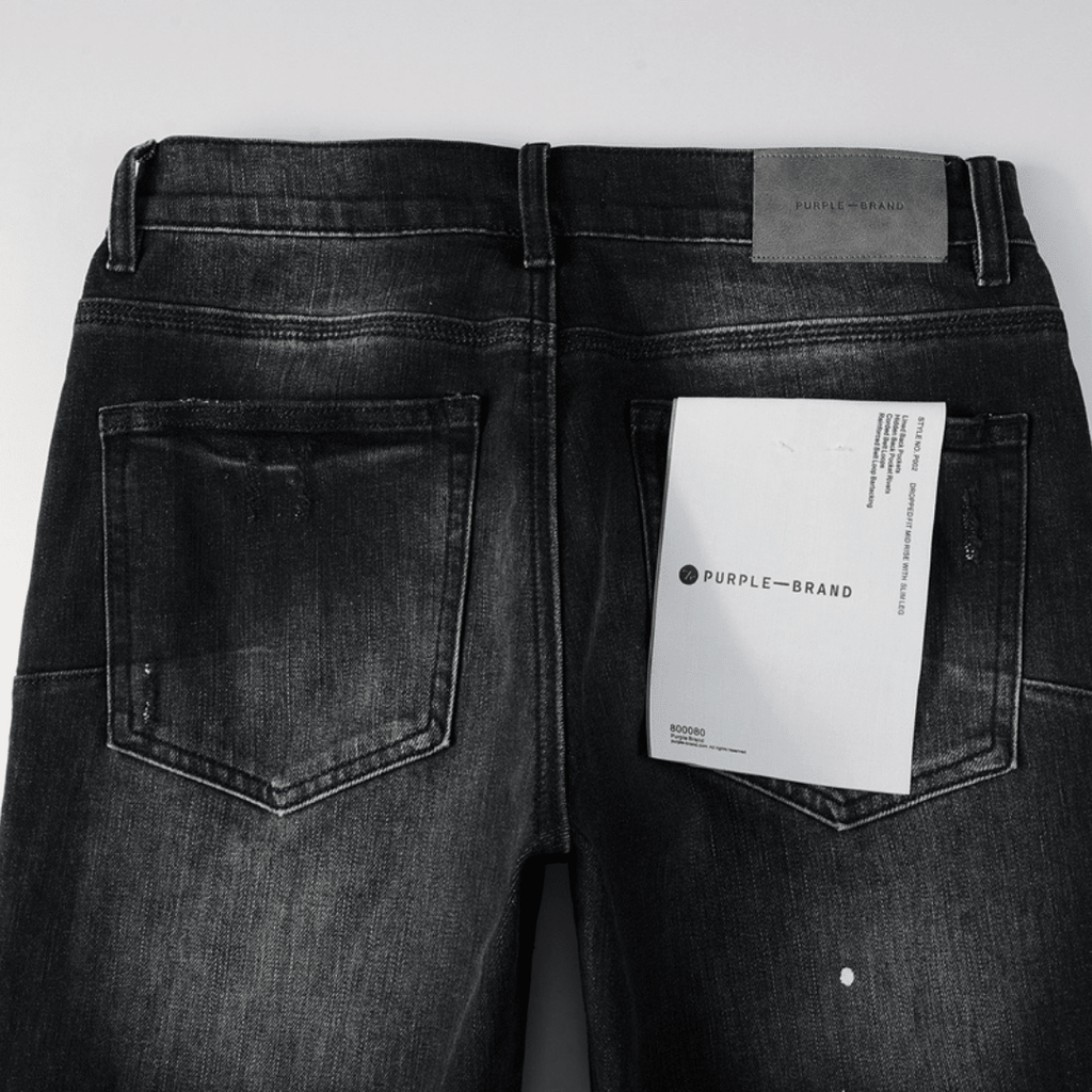 Purple Black Jeans