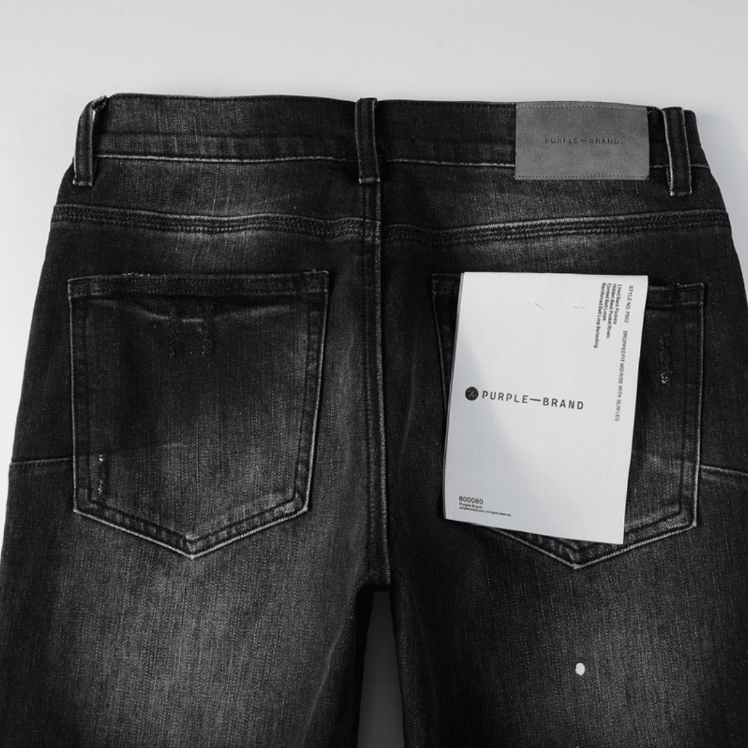 Purple Black Jeans