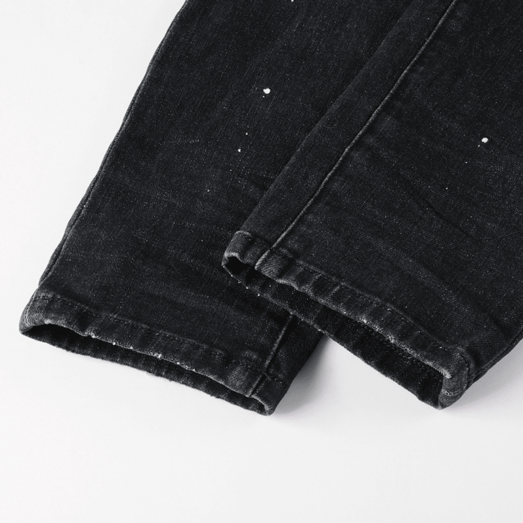 Purple Black Jeans