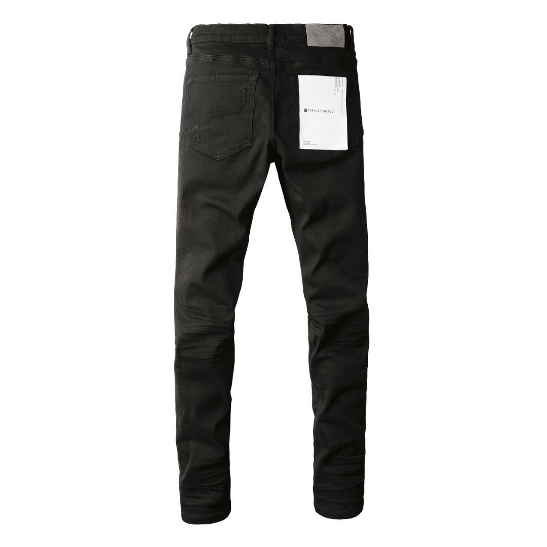 Purple Black Ripped Jeans