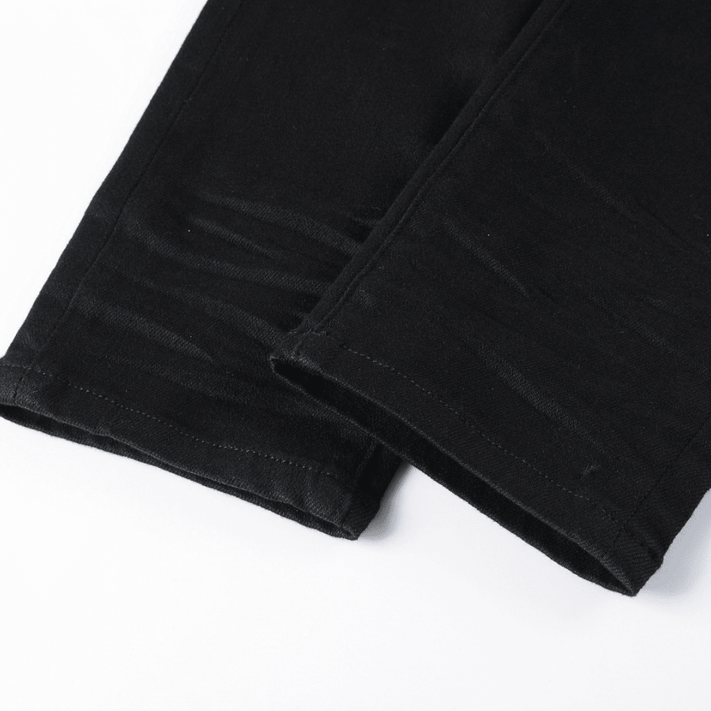 Purple Black Ripped Jeans