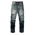 Purple Flared Blue Jeans