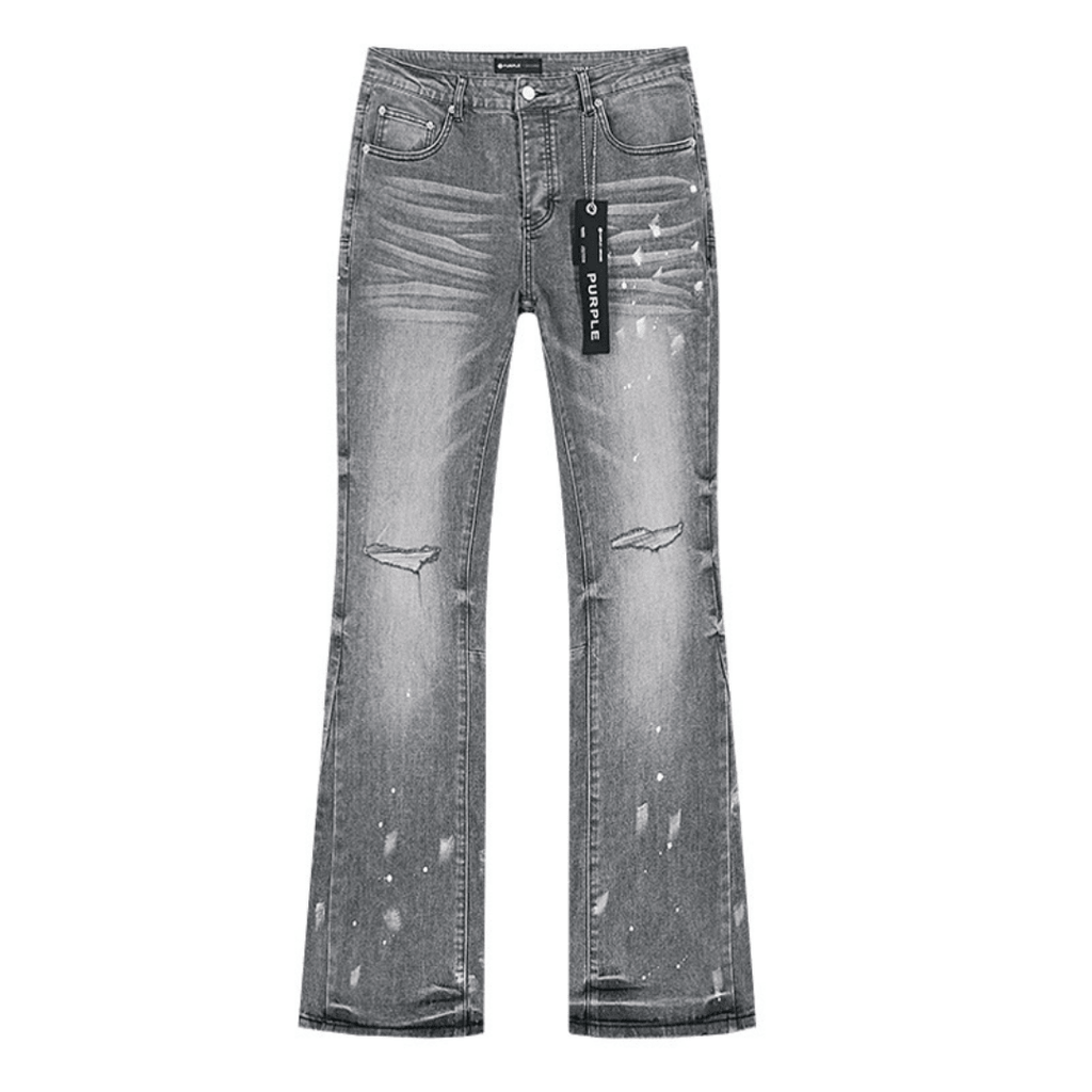 Purple Flared Jeans