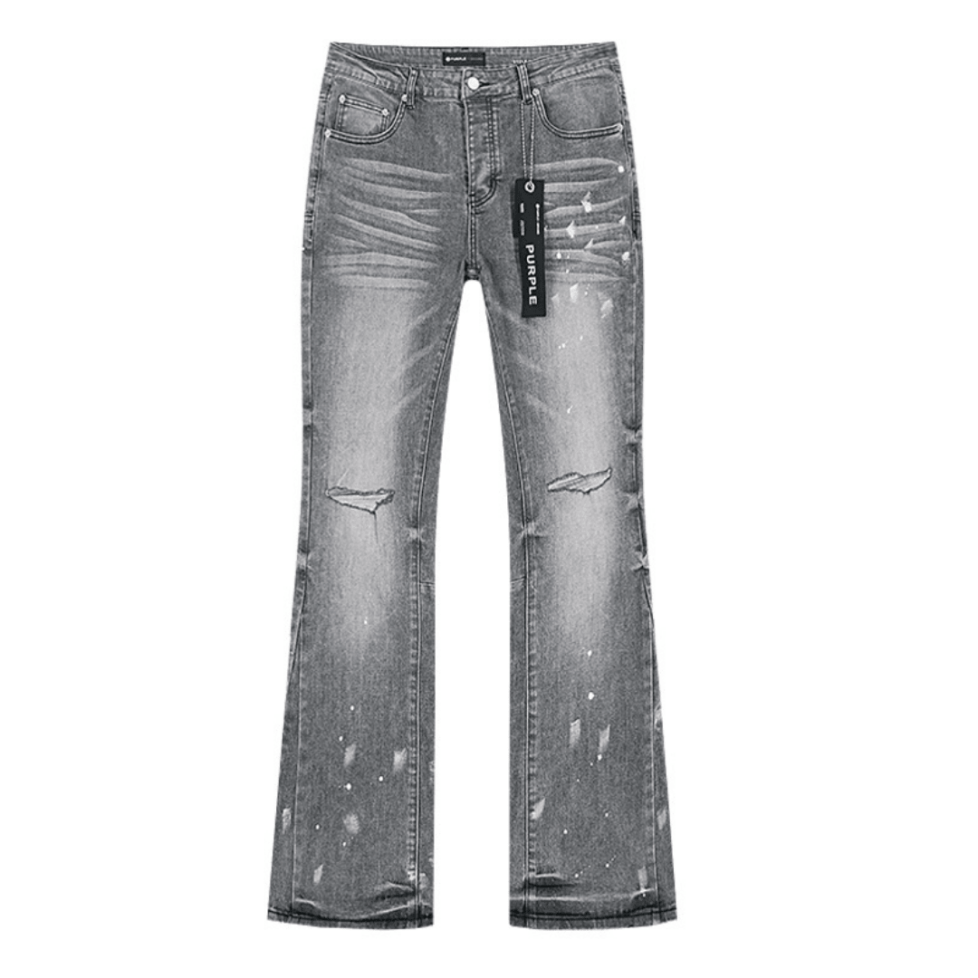 Purple Flared Jeans