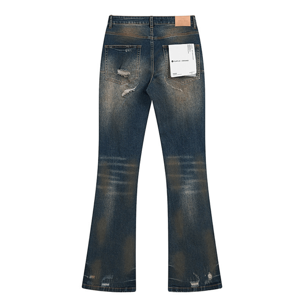 Purple Flared Jeans
