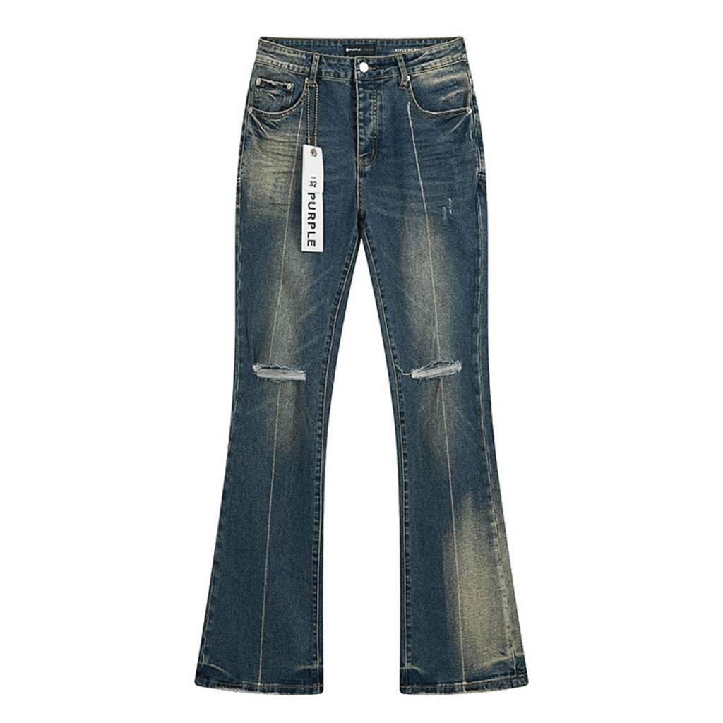 Purple Flared Jeans