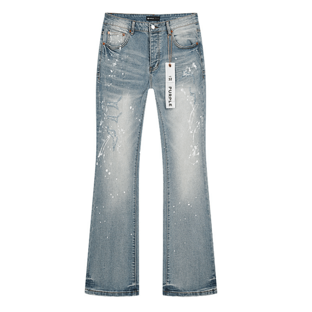 Purple Flared Jeans