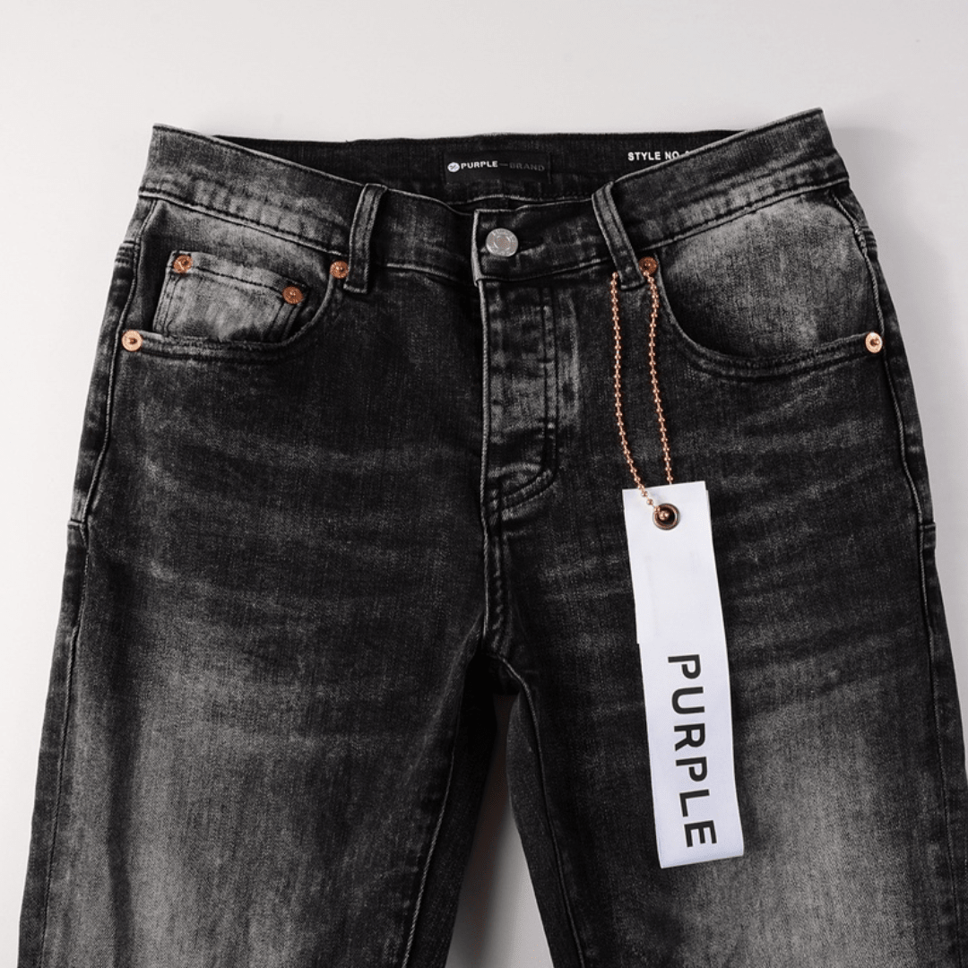 Purple Gradient Black Jeans