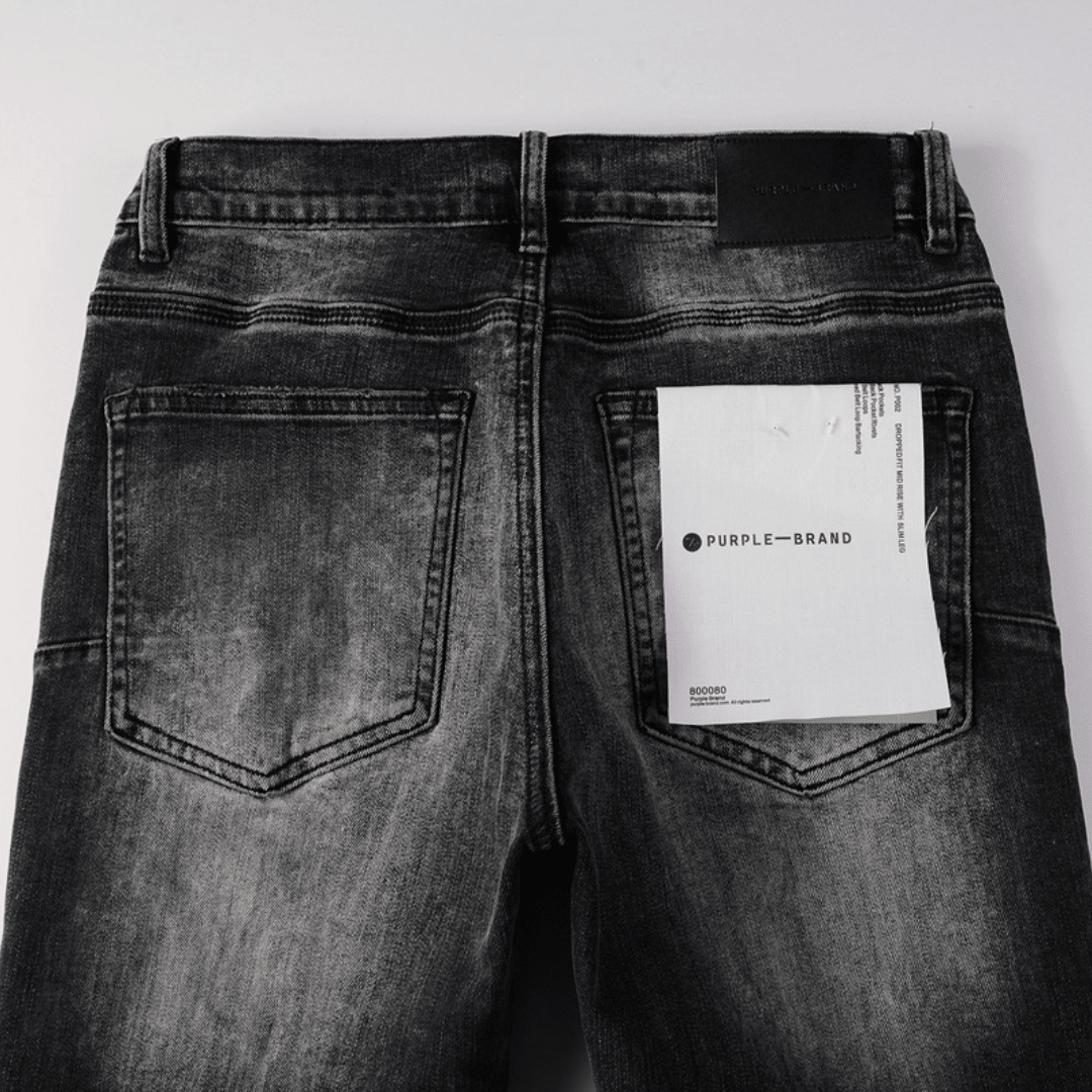 Purple Gradient Black Jeans