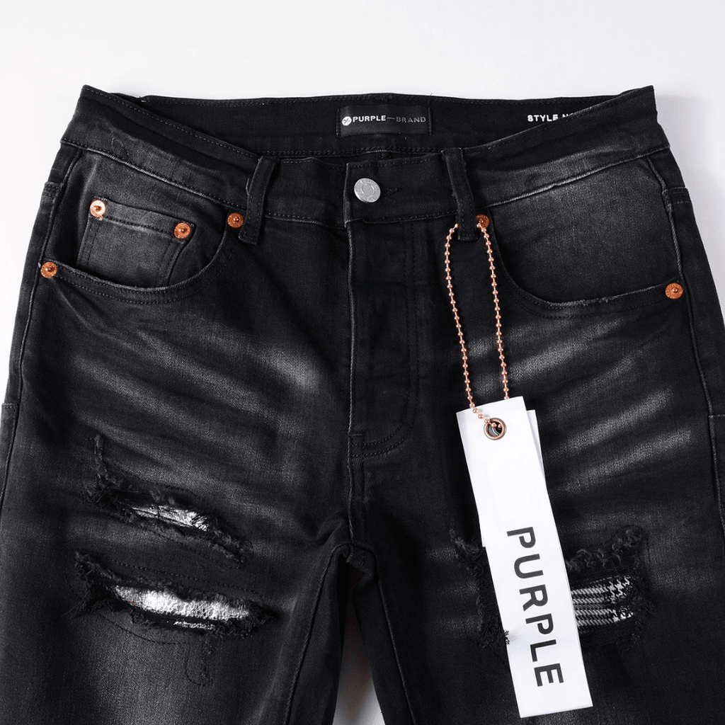 Purple Gradient Black Jeans