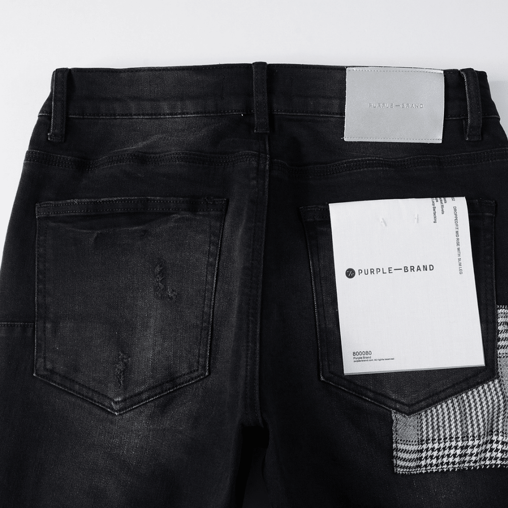 Purple Gradient Black Jeans