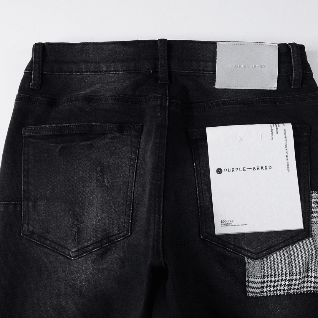 Purple Gradient Black Jeans