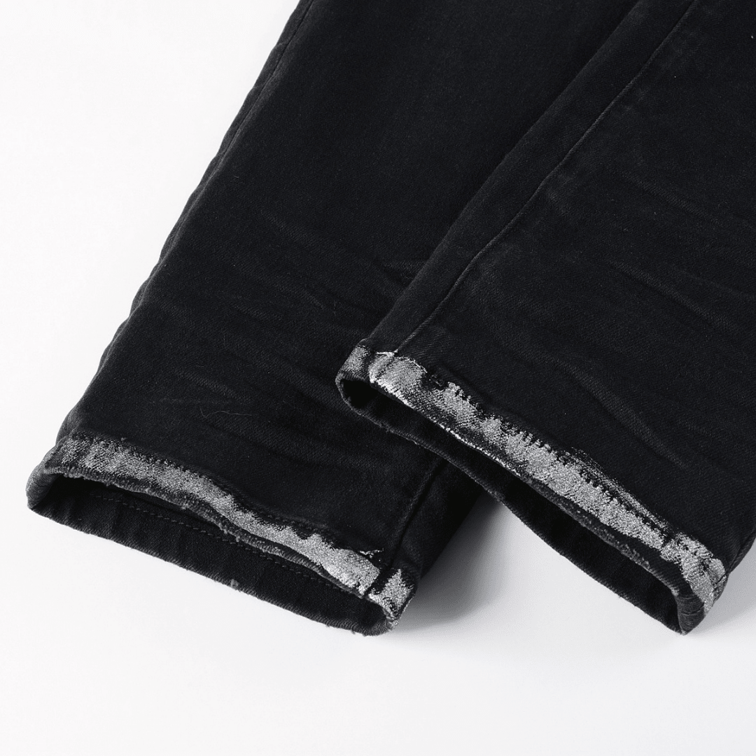 Purple Gradient Black Jeans