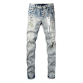 Purple Gradient Light Blue Jeans