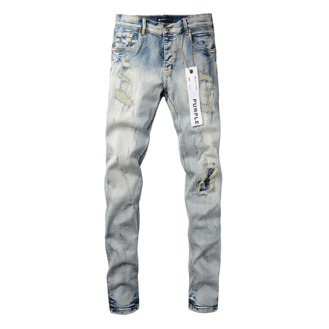 Purple Gradient Light Blue Jeans