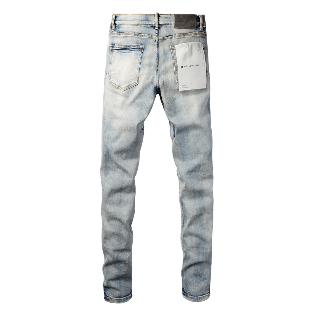 Purple Gradient Light Blue Jeans