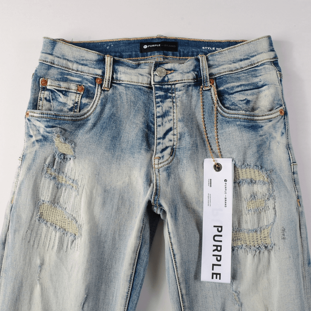 Purple Gradient Light Blue Jeans