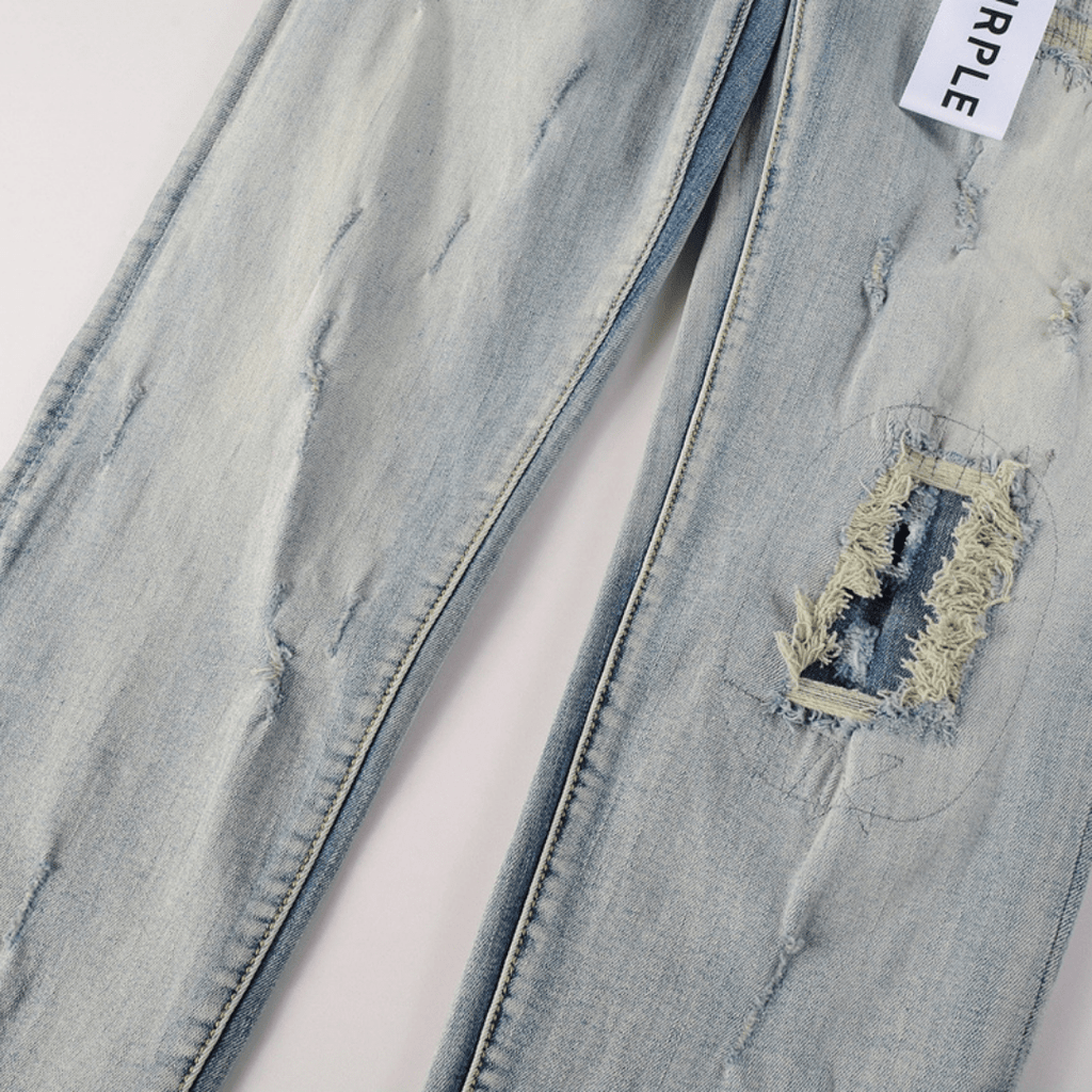 Purple Gradient Light Blue Jeans