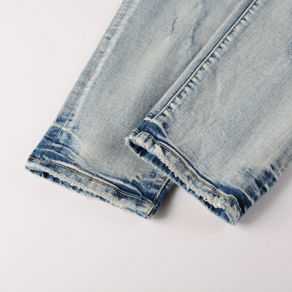 Purple Gradient Light Blue Jeans