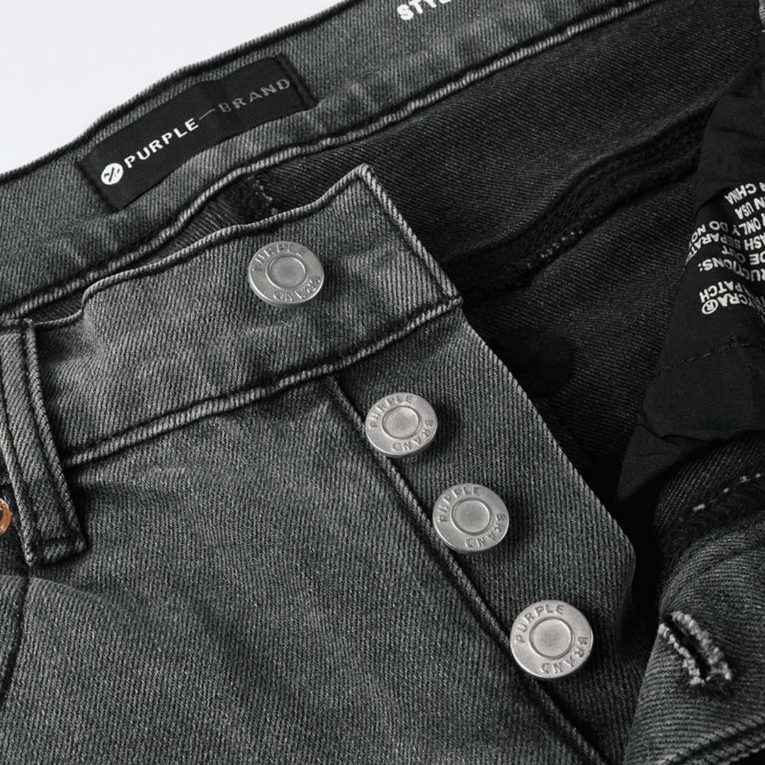 Purple Grey Diamonds Jeans
