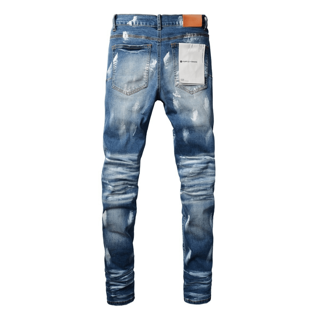 Purple Paint Gradient Blue Jeans