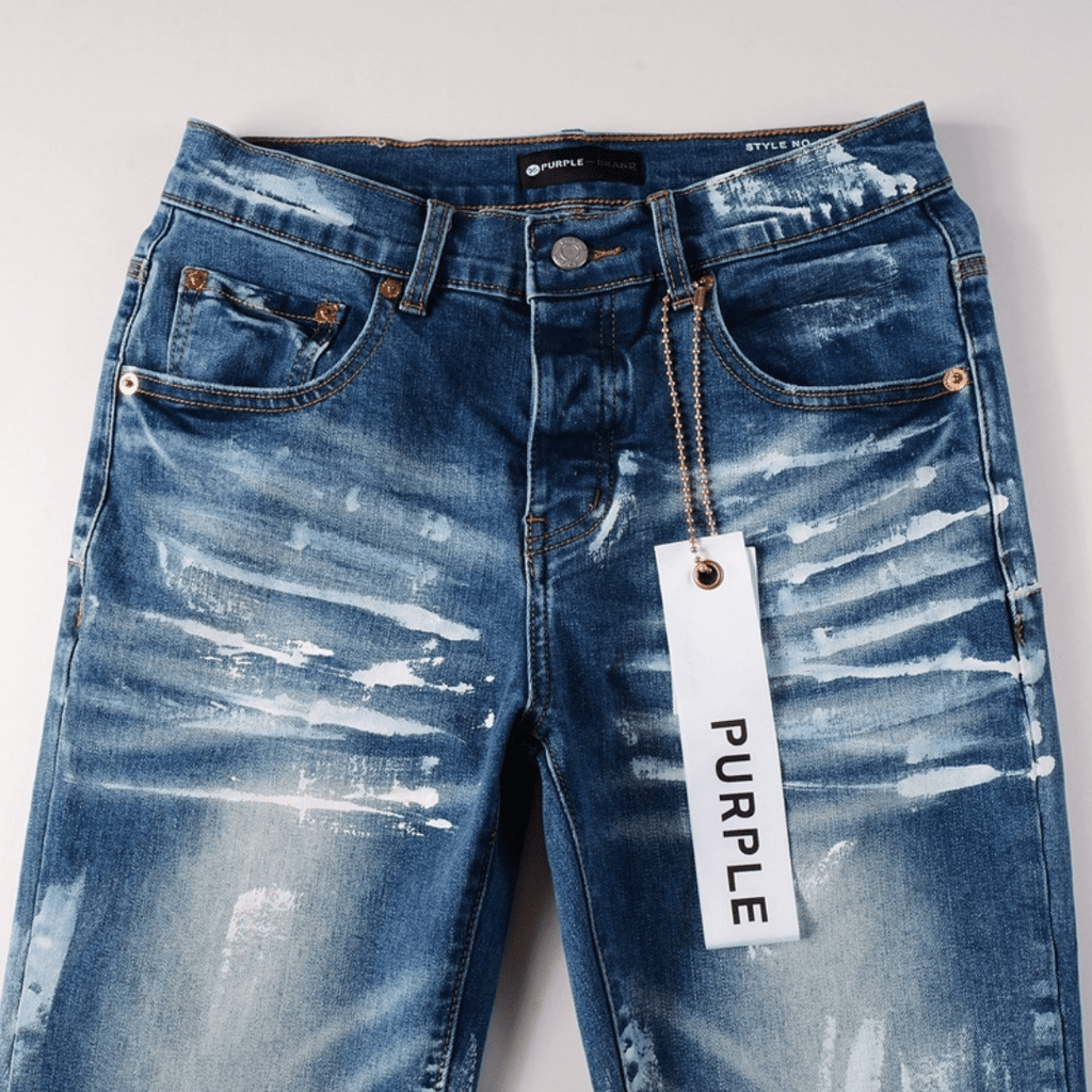 Purple Paint Gradient Blue Jeans