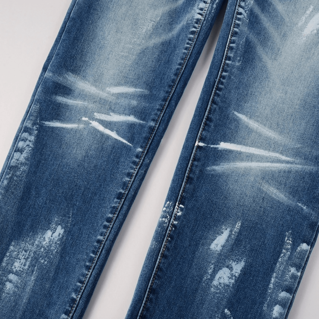 Purple Paint Gradient Blue Jeans