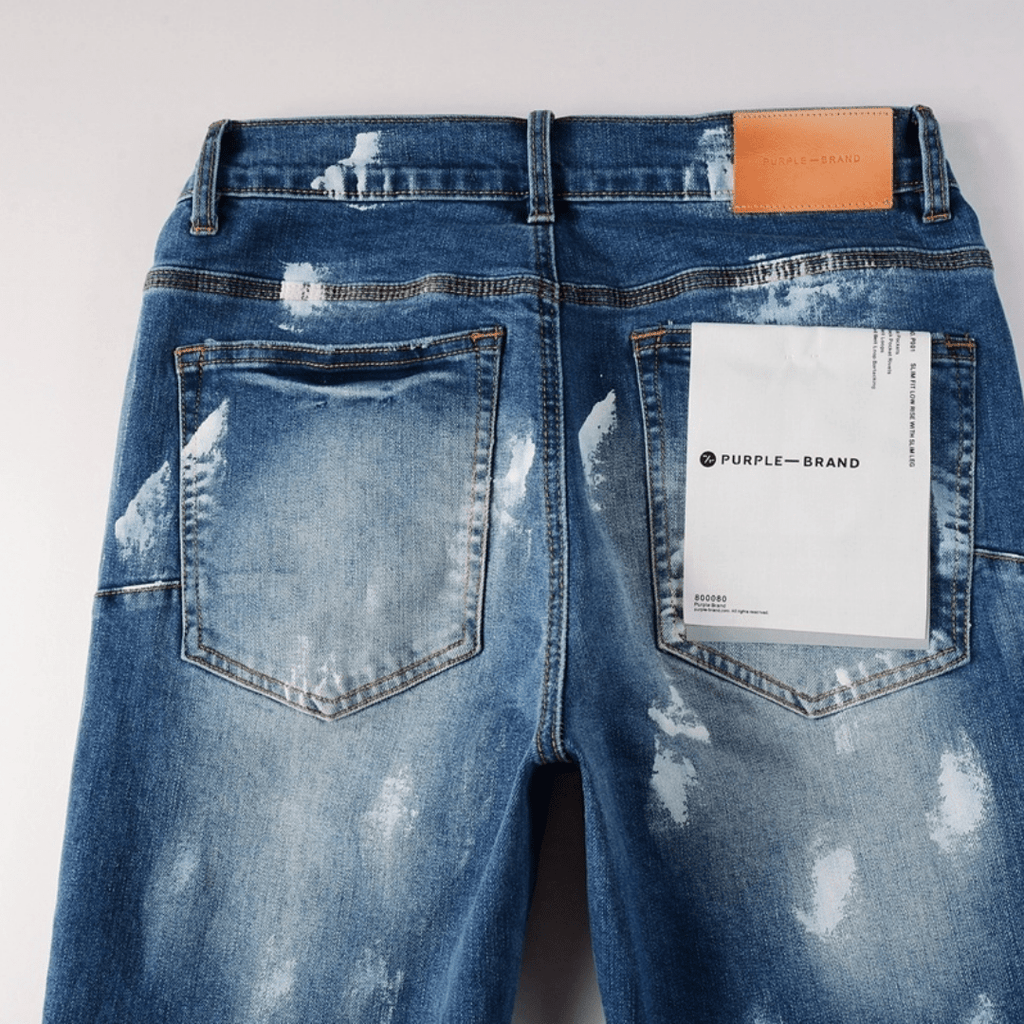 Purple Paint Gradient Blue Jeans