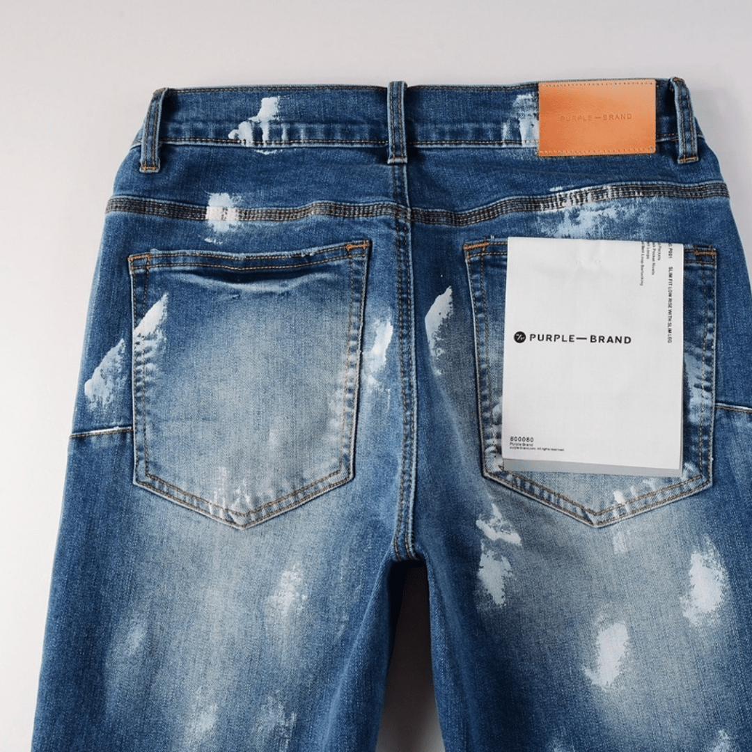 Purple Paint Gradient Blue Jeans