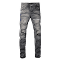 Purple Paint Grey Jeans