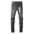 Purple Paint Ripped Jeans