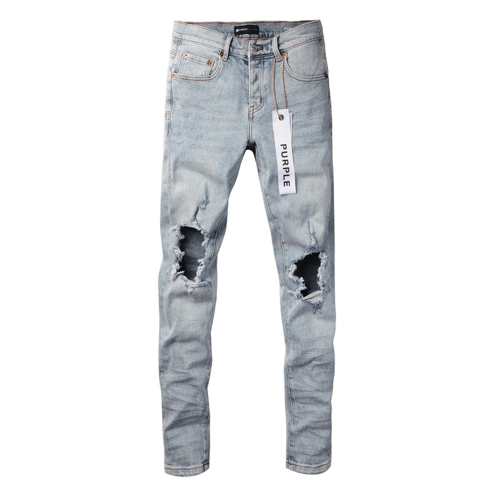 Purple Triple Ripped Jeans