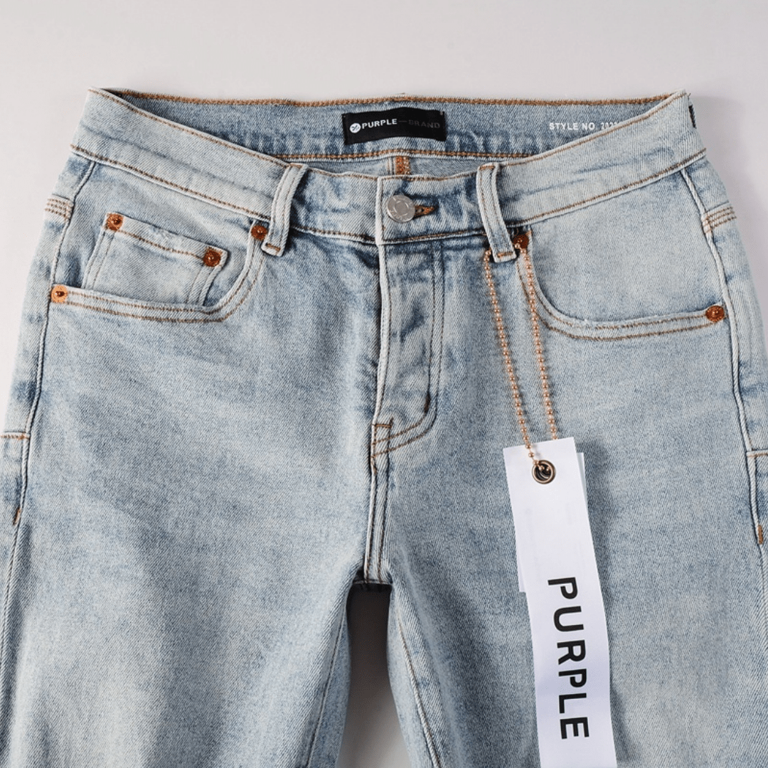 Purple Triple Ripped Jeans