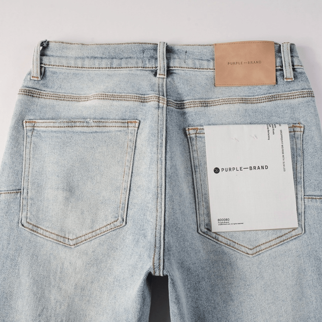 Purple Triple Ripped Jeans