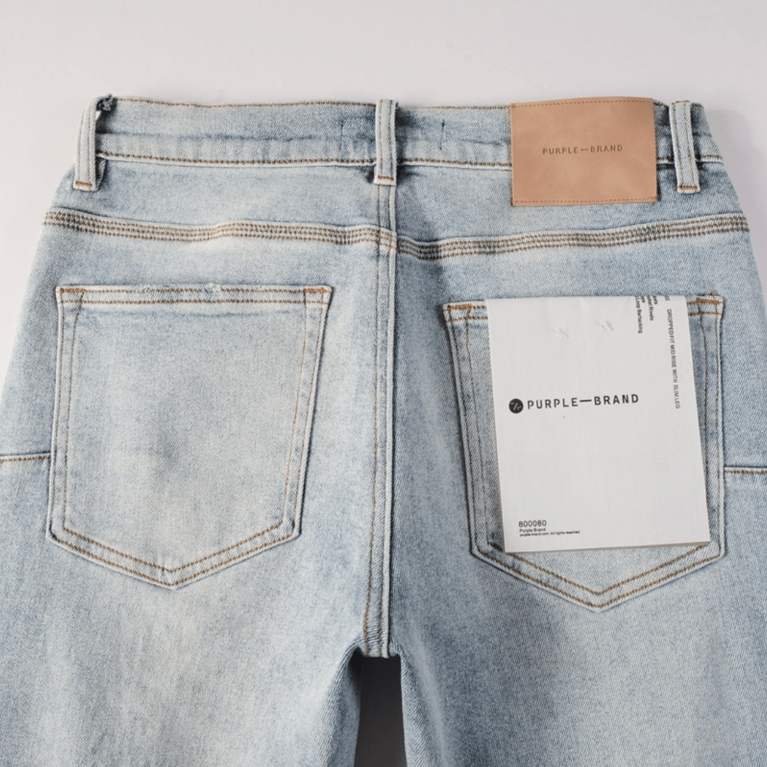 Purple Triple Ripped Jeans