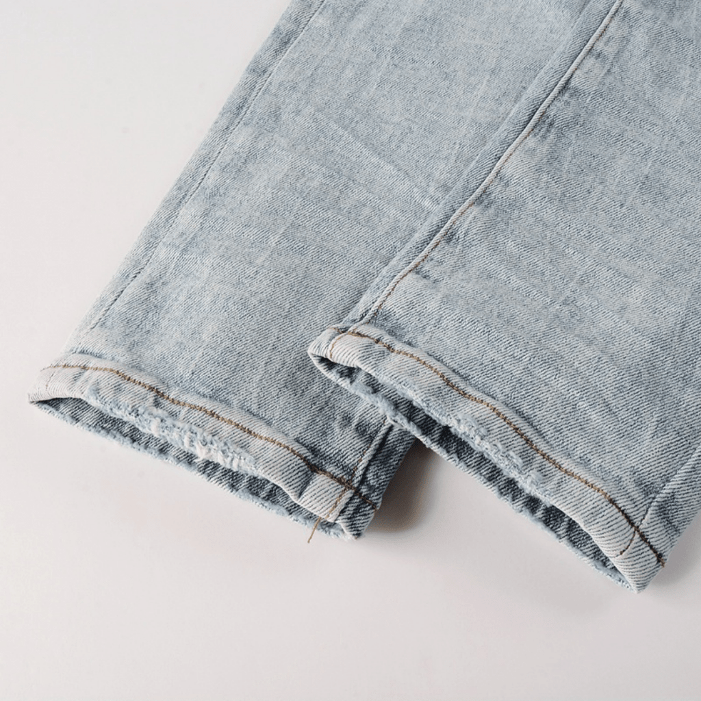 Purple Triple Ripped Jeans