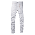 Purple White Jeans