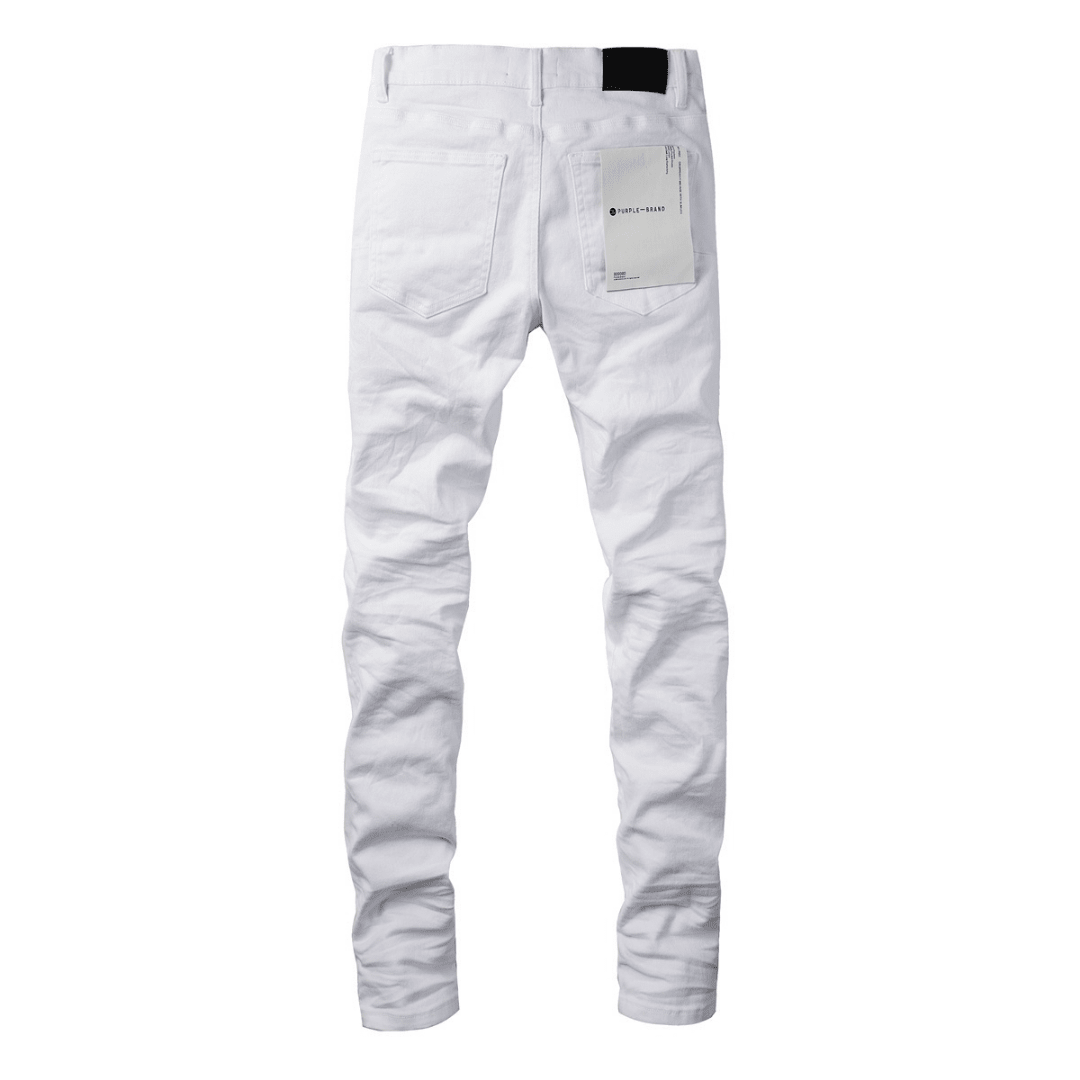 Purple White Jeans