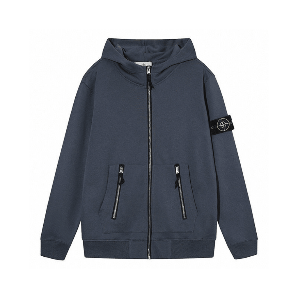 Stone Monogram 2.0 Zip Hoodie