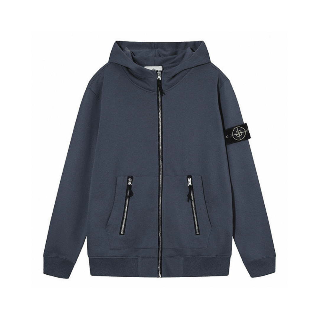 Stone Monogram 2.0 Zip Hoodie
