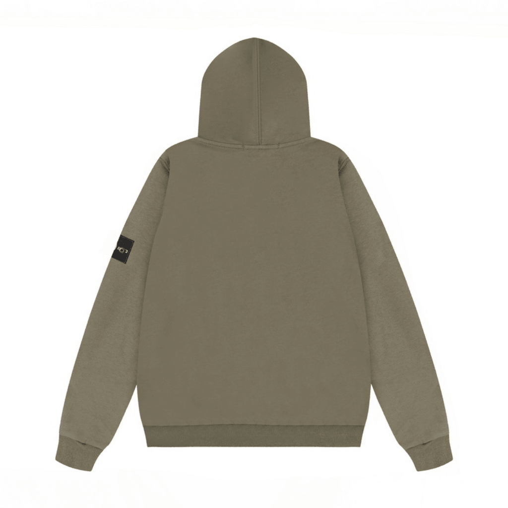 Stone Monogram Zip Hoodie
