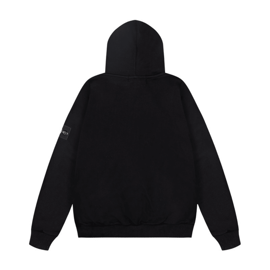 Stone Monogram Zip Hoodie